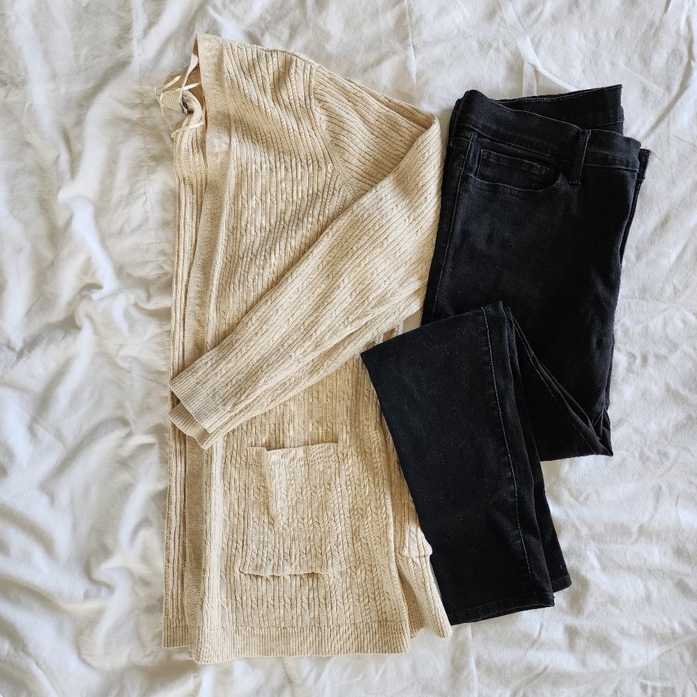 Cream cardigan